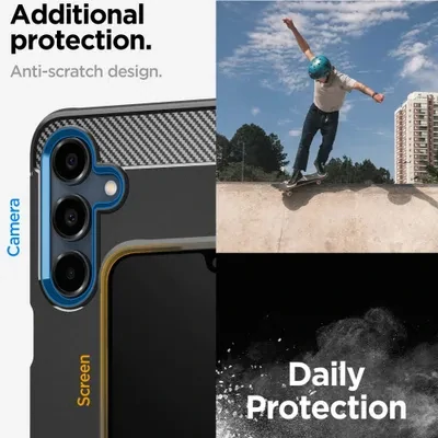 Odolné pouzdro Spigen Rugged Armor – Samsung Galaxy A16 4G / 5G, černé