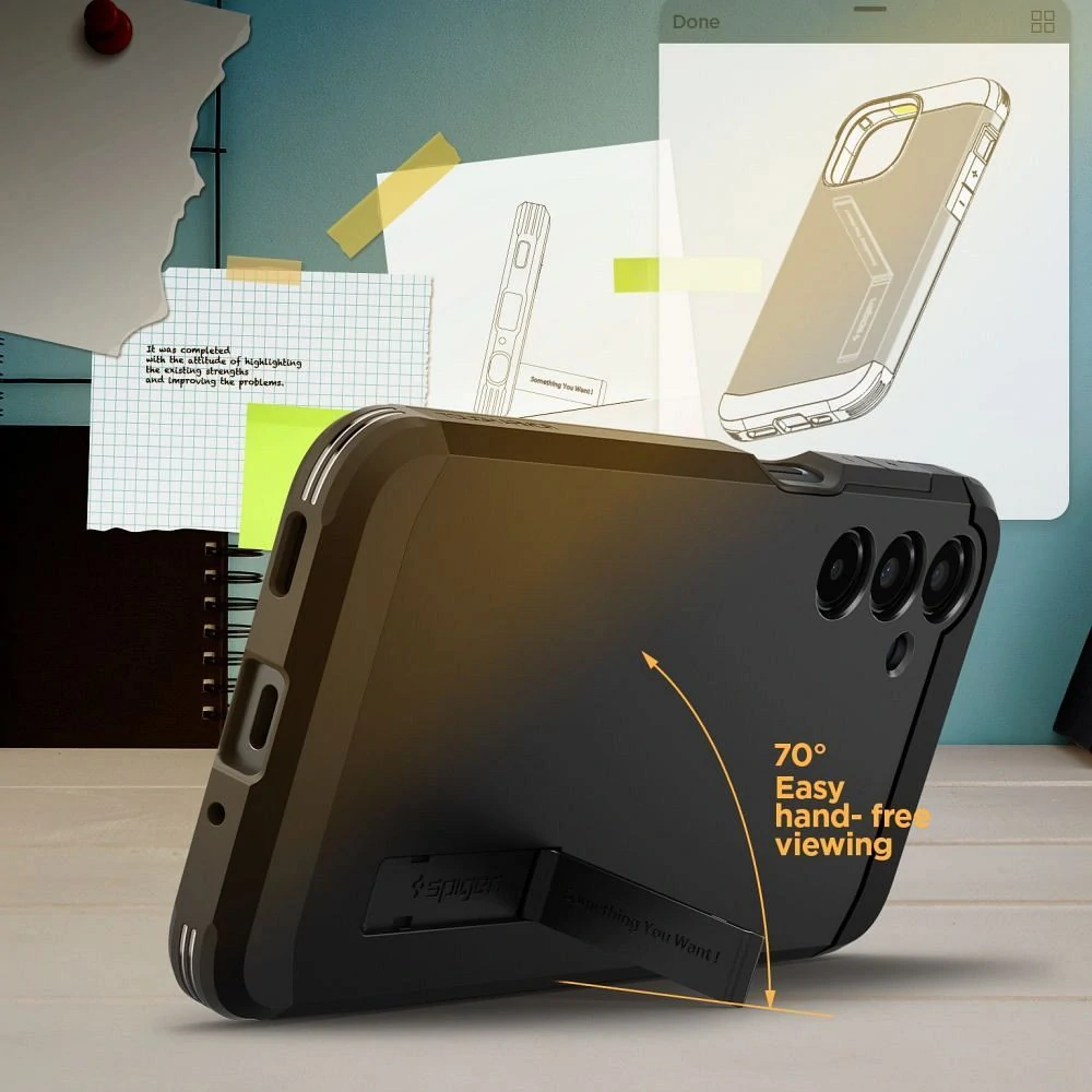 Odolné pouzdro Spigen Tough Armor – Samsung Galaxy A16 4G / 5G, černé