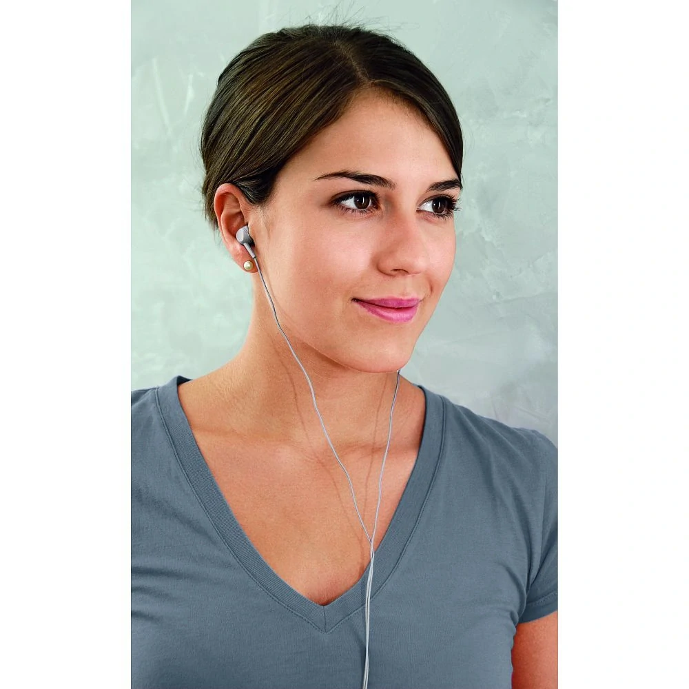 Sluchátka Thomson EAR3005GY – Jack 3,5 mm, s mikrofonem, šedé