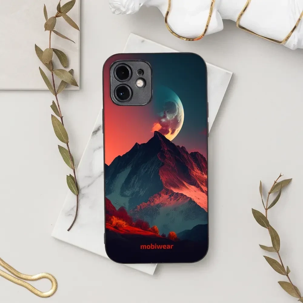 Lesklý kryt Mobiwear Glossy - Samsung Galaxy S22 - G007G Hora s měsícem - VÝPRODEJ
