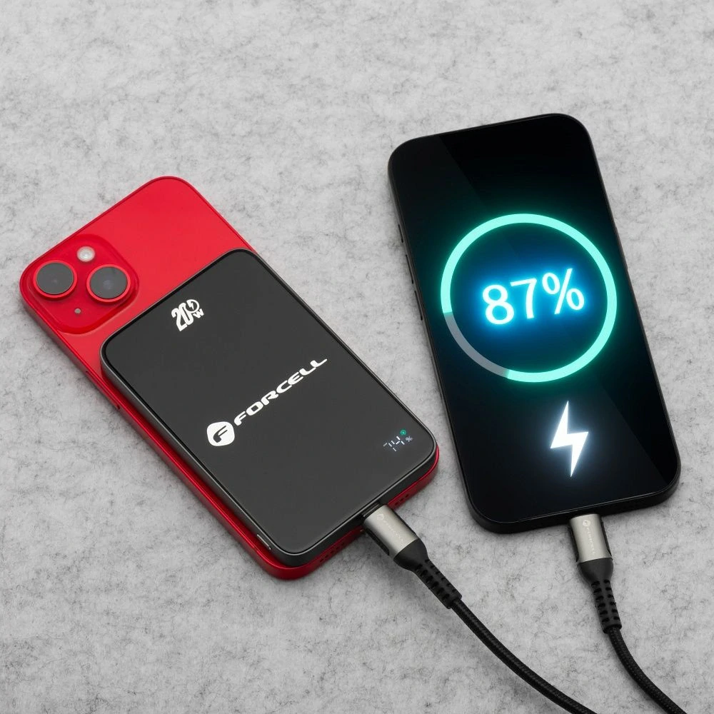 Powerbanka Forcell F-Energy F5K8 MagSafe 5 000 mAh - černá