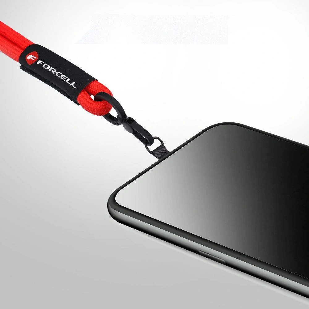 Šňůrka k mobilu na ruku Forcell R10X40 červená