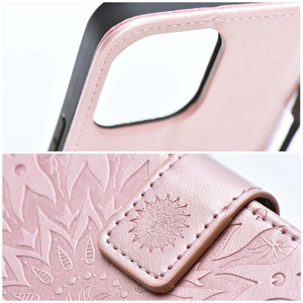 Flip pouzdro MEZZO Book iPhone Air  – mandala růžová
