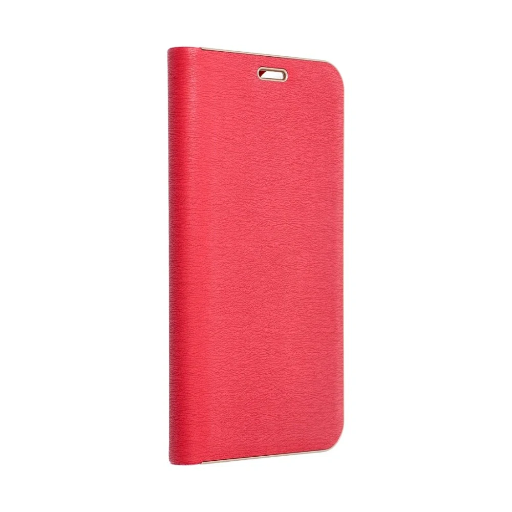 LUNA Book Gold pouzdro Samsung S25 FE – červené