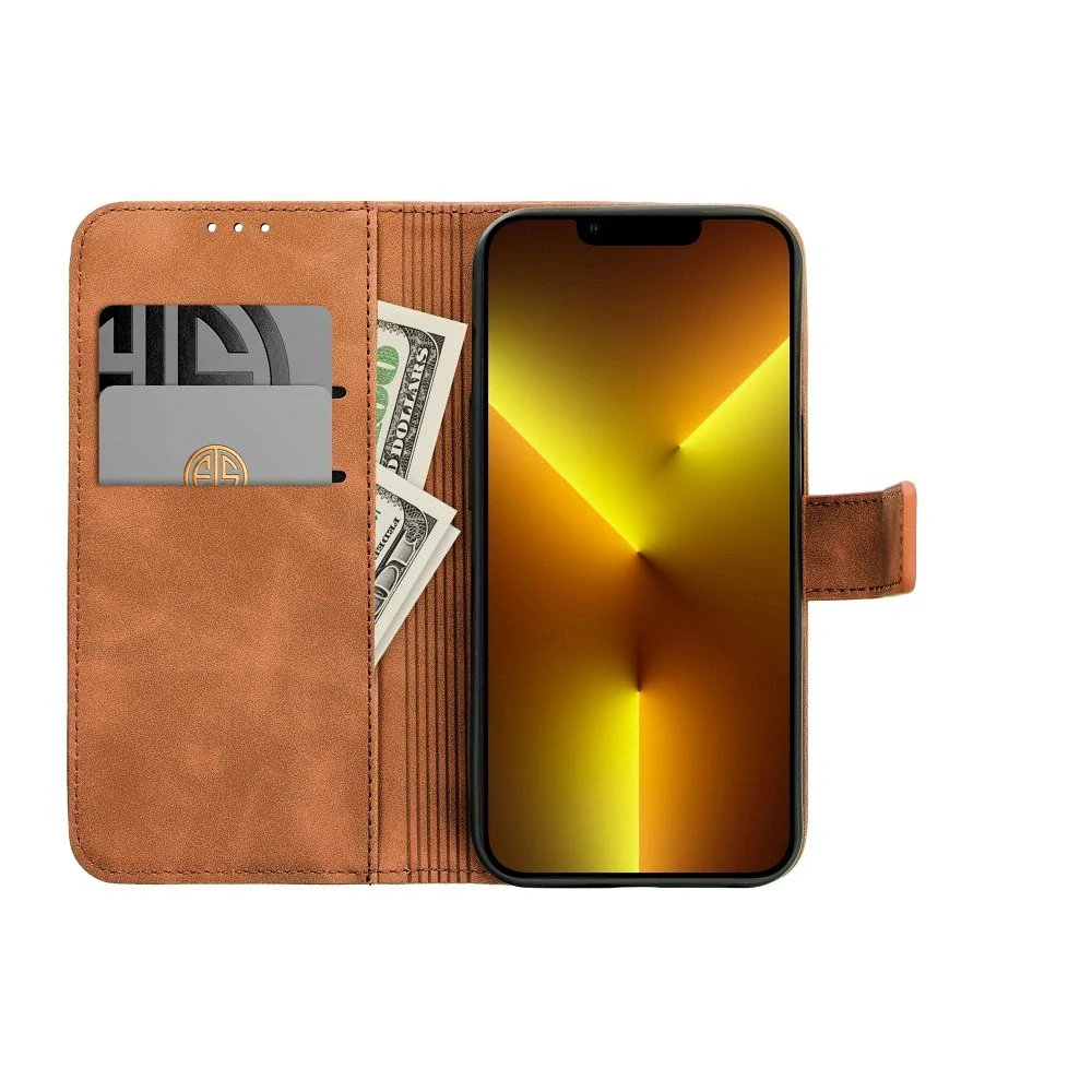 TENDER Book pouzdro Samsung Galaxy A17 - hnědé