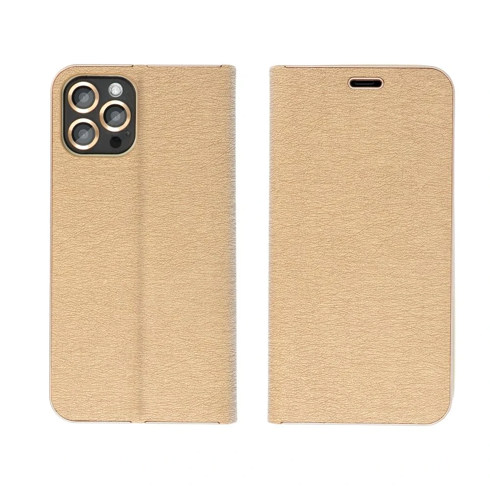 Flipové pouzdro LUNA Book Gold pro iPhone 17 zlaté
