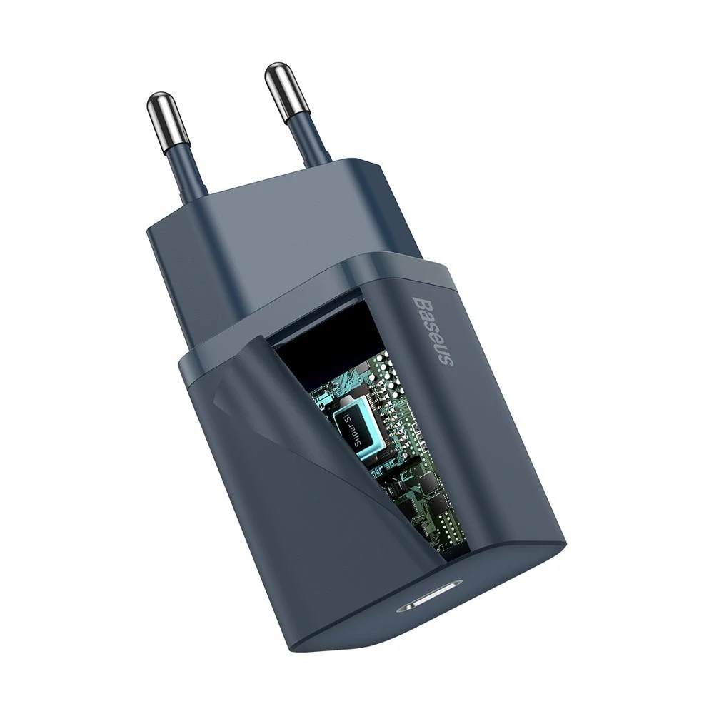 Rychlonabíječka Baseus Super Si 1C 20W + USB-C – Lightning 1 m – modrá