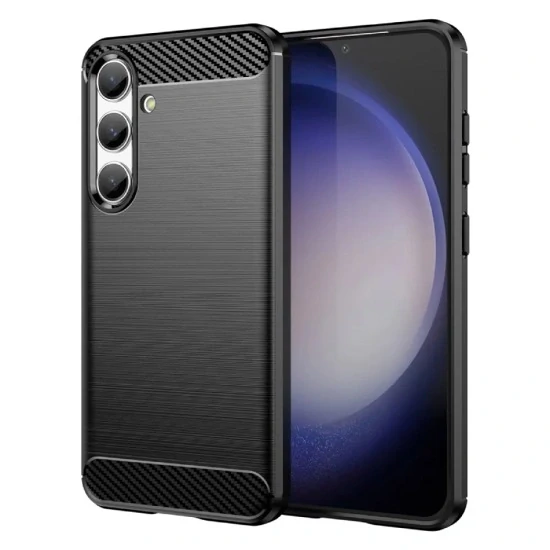 Odolné pouzdro CARBON pro Samsung Galaxy S25 FE – černé
