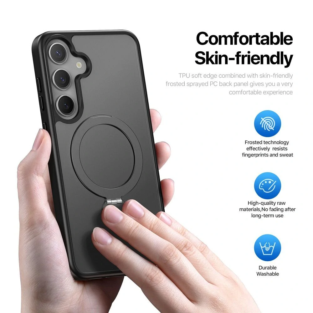 Pouzdro Dux Ducis Yind MagSafe Samsung S25 FE – černé