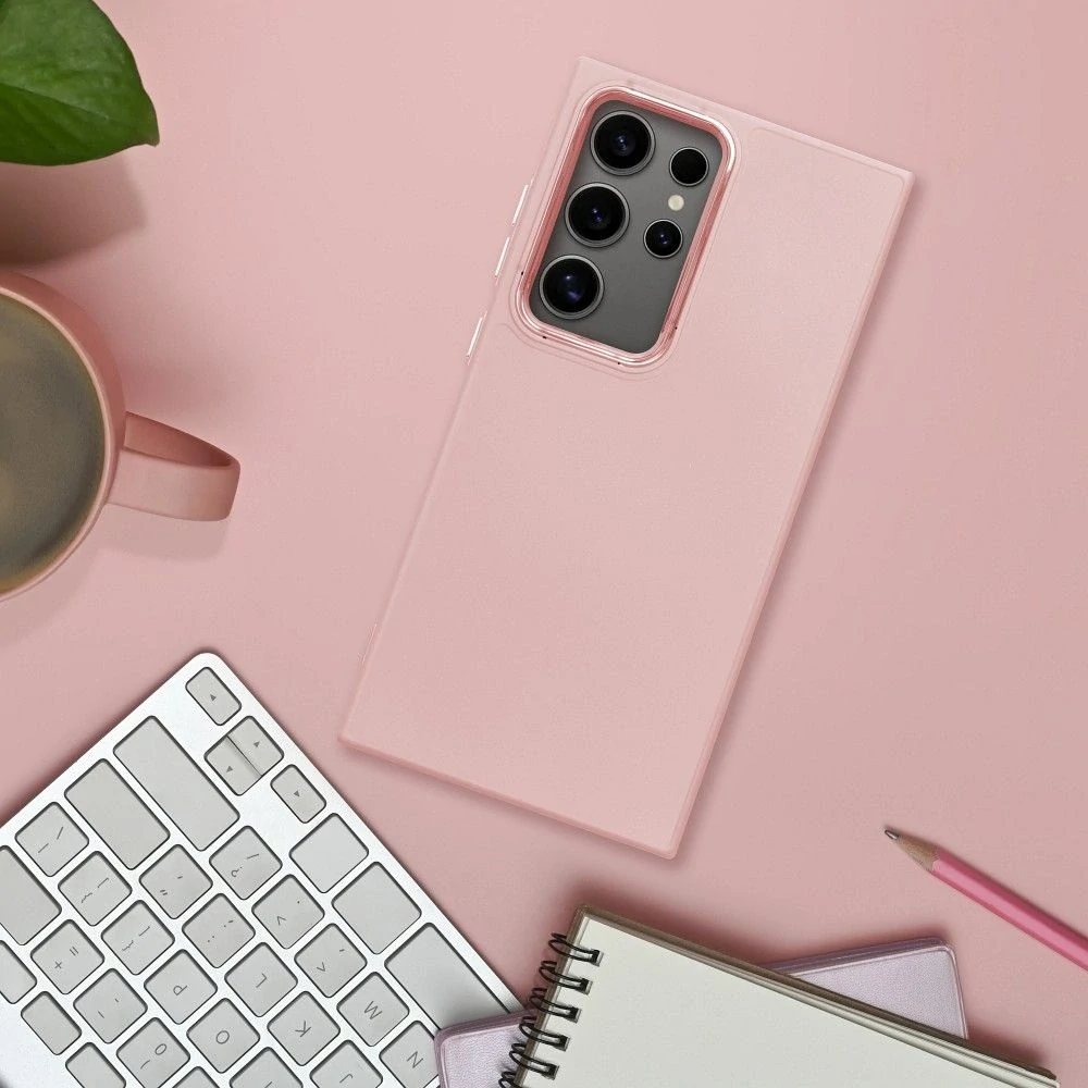 Forcell Frame pouzdro Samsung Galaxy A06 – pudrově růžové