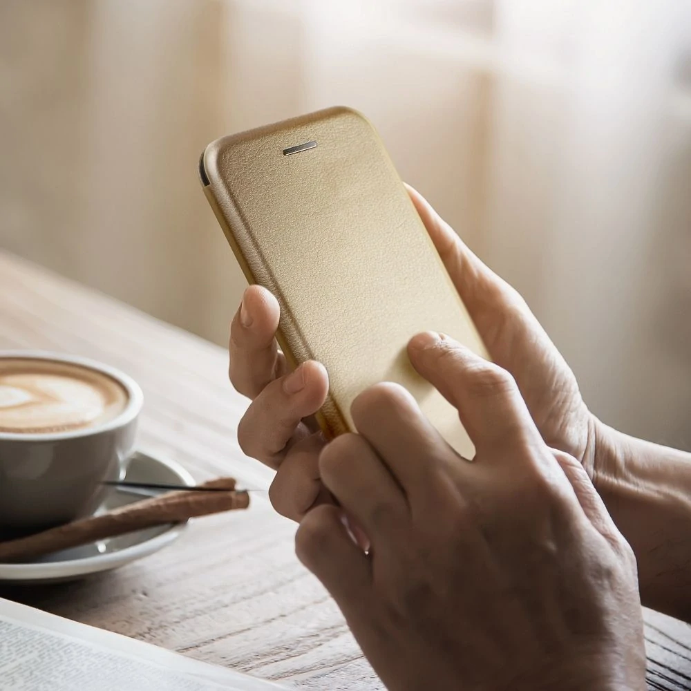 Forcell Elegance Book pouzdro Samsung Galaxy A26 – zlatavé