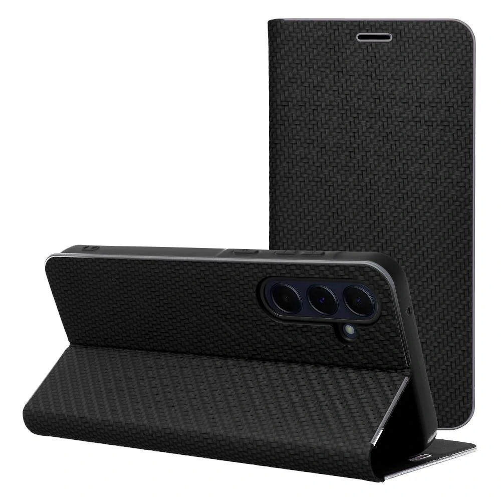 LUNA Book Carbon flipové pouzdro Xiaomi 14T Pro - černé
