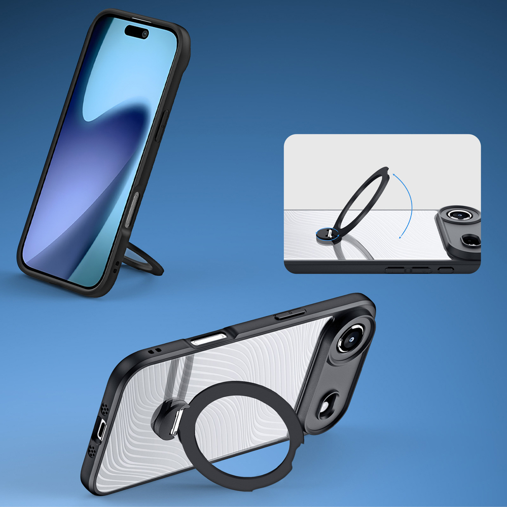 Dux Ducis Aimo Mag kryt se stojánkem Apple iPhone Air černý