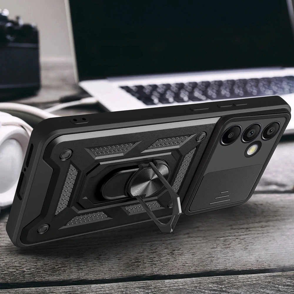 Odolné pouzdro na mobil Samsung Galaxy A36 Hybrid Armor Camshield černé