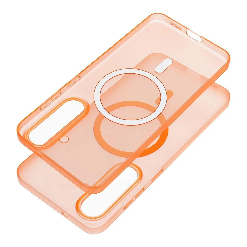 Kryt na mobil Samsung Galaxy S25 FE GO ORANGE MagSafe oranžový