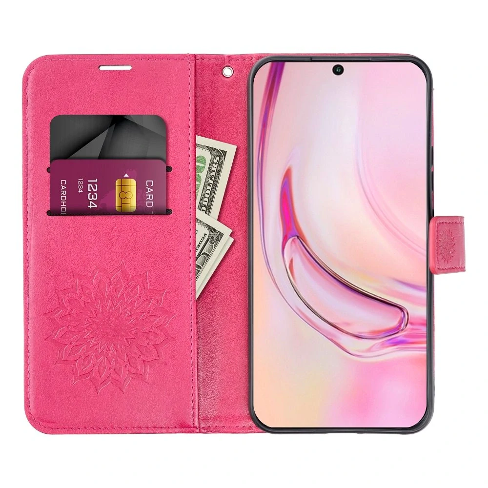 Flip pouzdro MEZZO Book Samsung Galaxy A37 5G Magenta mandala