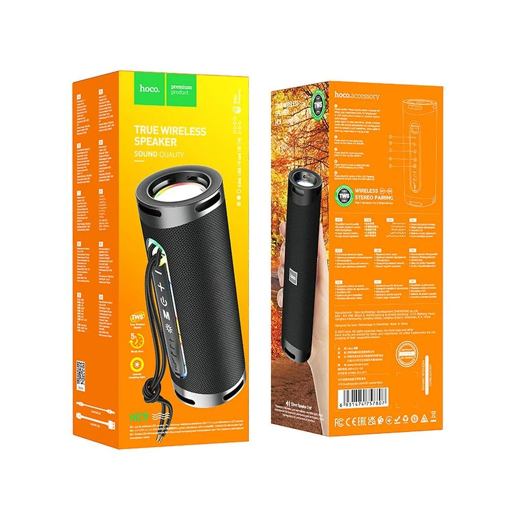 Bluetooth reproduktor Hoco HC9 2x5W černý