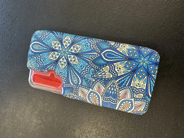 Flipové pouzdro Mobiwear - Huawei Nova 5T - V108P Modré mandala květy - trochu polité saponátem