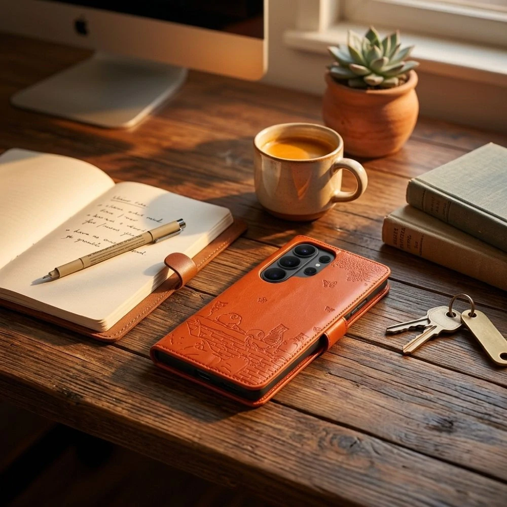 Flip pouzdro Redmi Note 15 4G Mezzo oranžové kočky