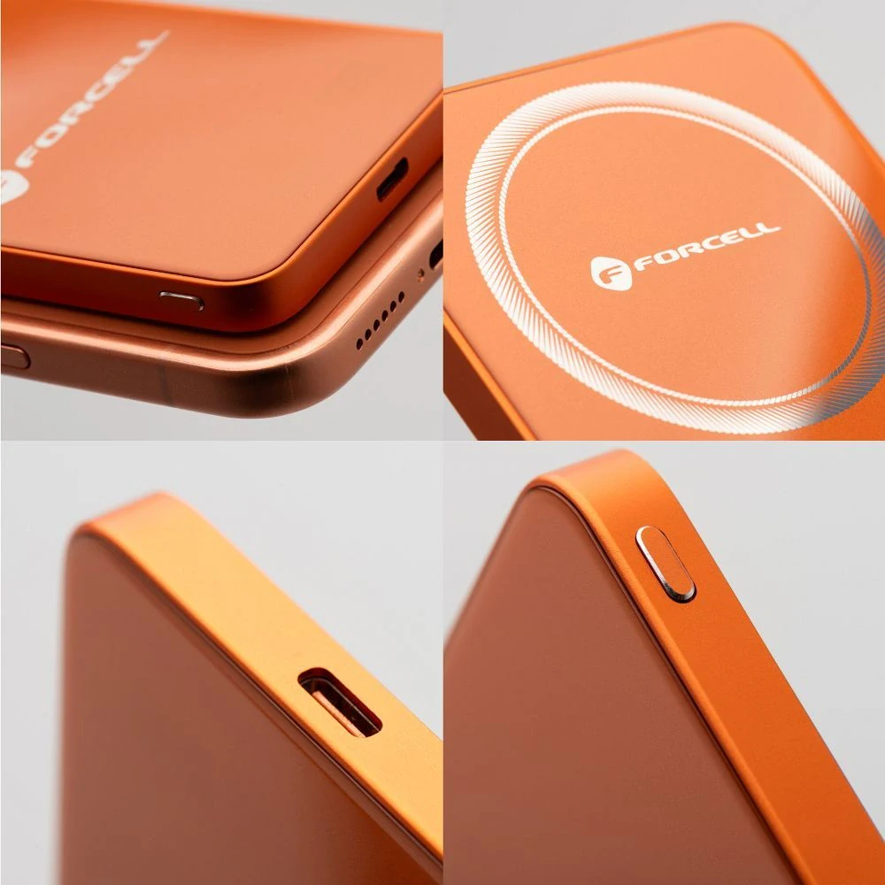 Powerbanka Forcell SuperSlim F5K8 MagSafe 5000mAh oranžová