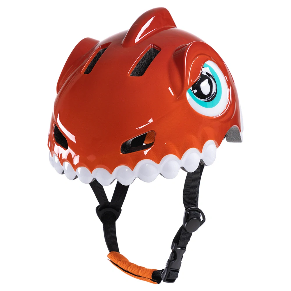Dětská helma na kolo Wozinsky Dinosaur velikost S 52-56 cm červená