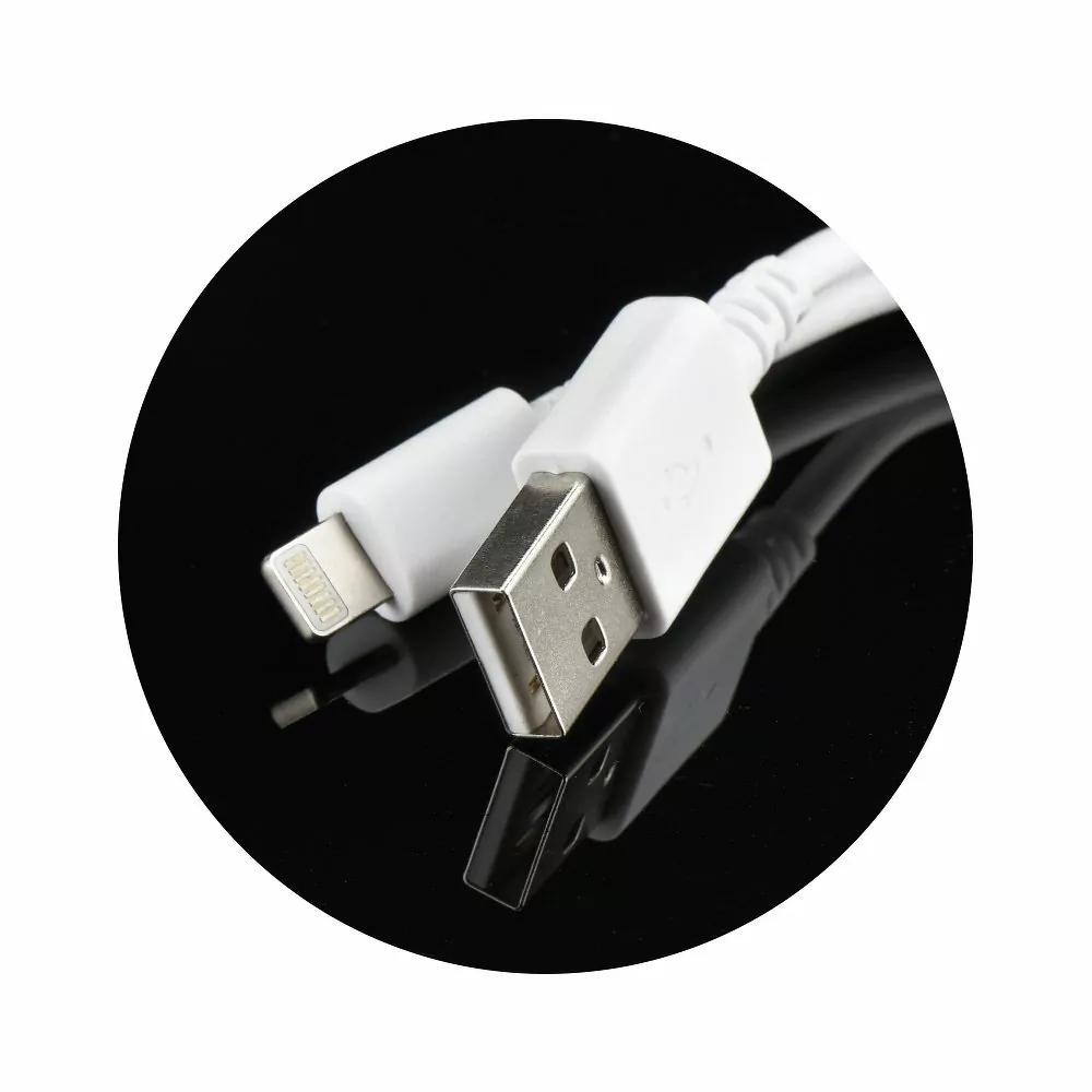 Rozpojitelná nabíječka do sítě FORCELL s konektorem Apple Lightning 1A