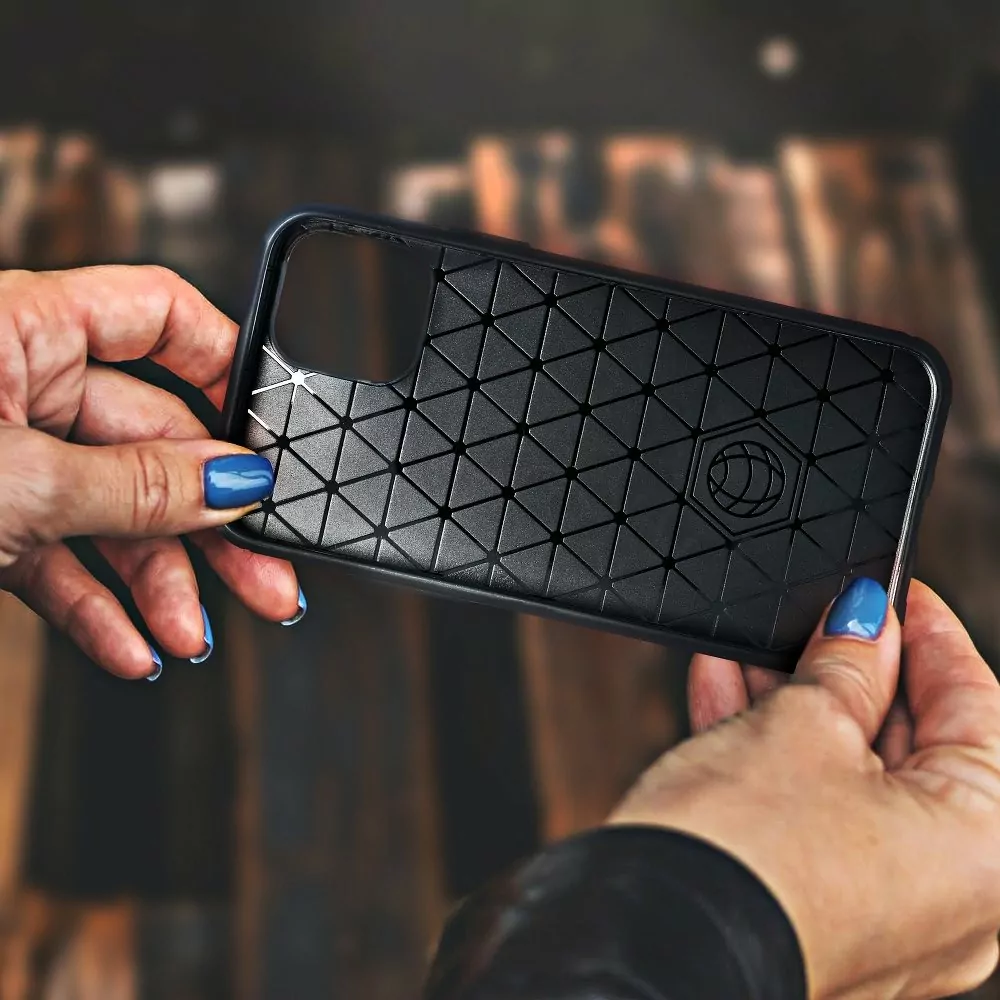 Silikonové pouzdro Coolcase CARBON na mobil Xiaomi Redmi 7A Černé