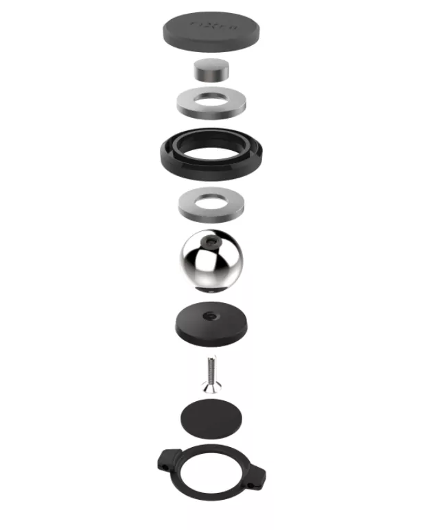 Univerzální magnetický držák FIXED Icon Flex Mini na palubní desku s kloubem, černý