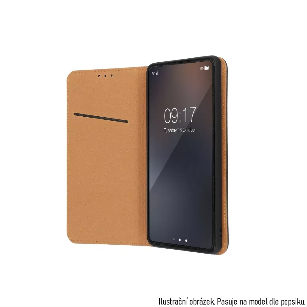 Elegantní kožené flip pouzdro Forcell Leather na mobil Samsung Galaxy A52 / A52 5G - černé