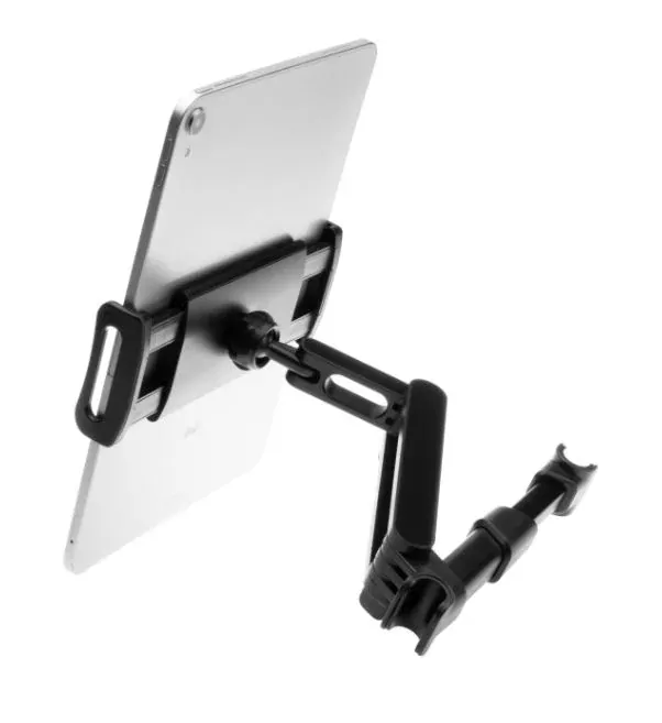Držák do auta na tablet FIXED Tab Passenger 2 s uchycením do opěrky hlavy a s nastavitelným ramenem, černý