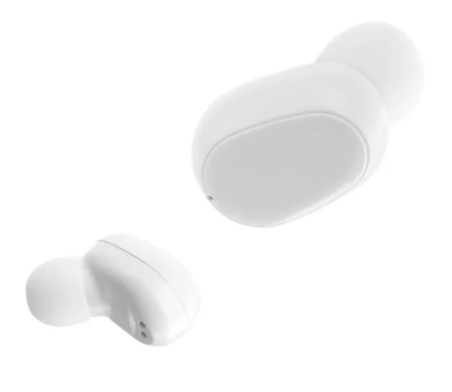 Bezdrátová handsfree bluetooth špuntová sluchátka Bonbon TWS, bílá