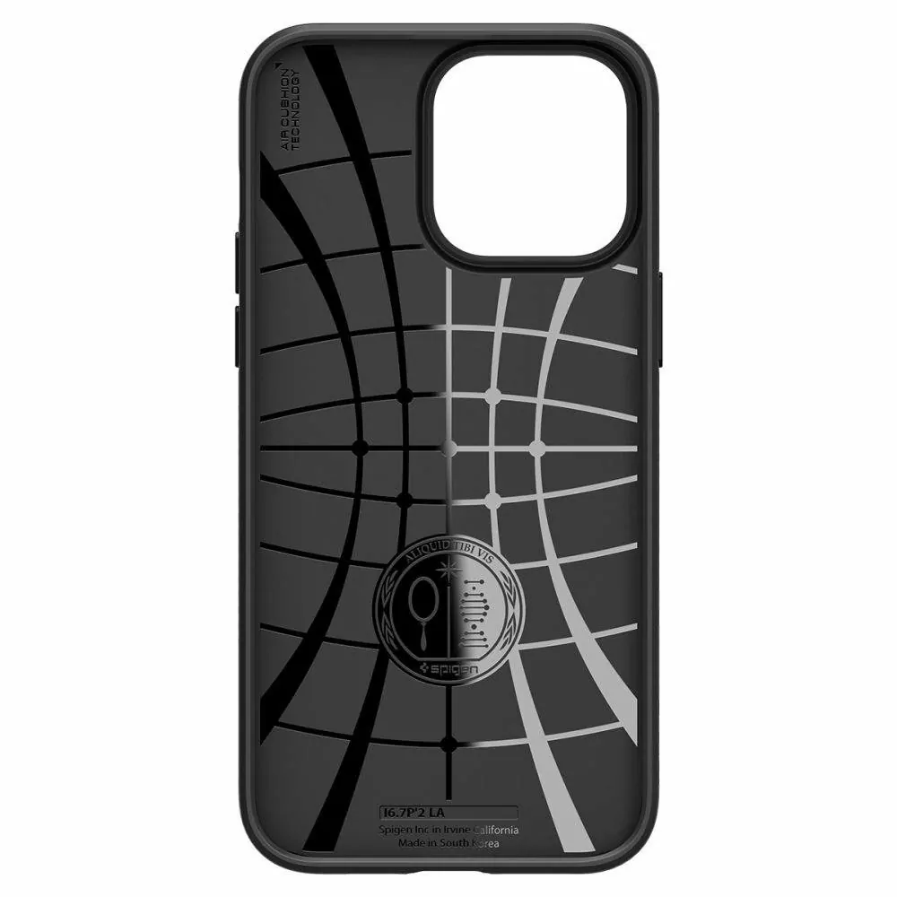 Silikonové pouzdro SPIGEN Liquid Air na mobil Apple iPhone 14 Pro Černé