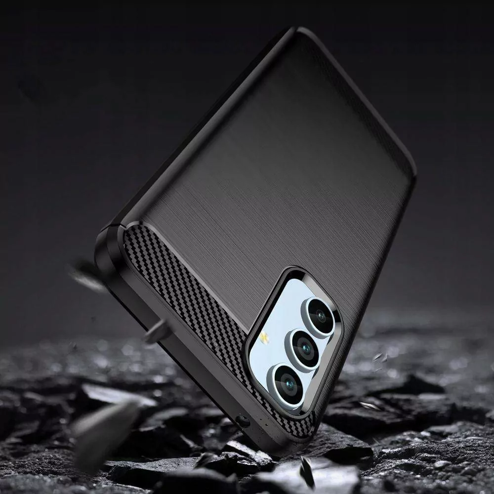 Silikonové pouzdro Coolcase Carbon Tech protect na mobil Samsung Galaxy A54 5G Černé