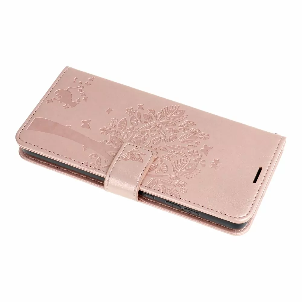 Flipové pouzdro Coolcase Mezzo na mobil Samsung Galaxy A34 5G - Tree rose gold