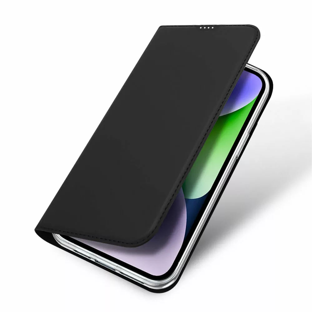 Prémiové flip pouzdro DUX DUCIS SKIN na mobil Apple iPhone 15 Plus - černé