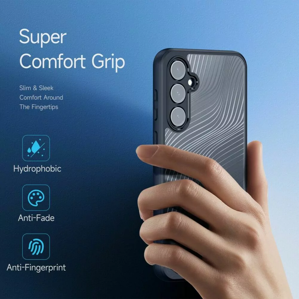 Silikonové pouzdro Dux Ducis Aimo na mobil Samsung Galaxy S23 FE čiré - černé