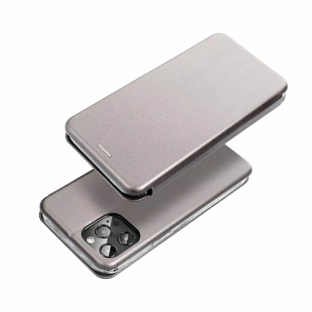 Otevírací flipové pouzdro Coolcase Elegance na mobil Xiaomi 13T / 13T Pro šedé