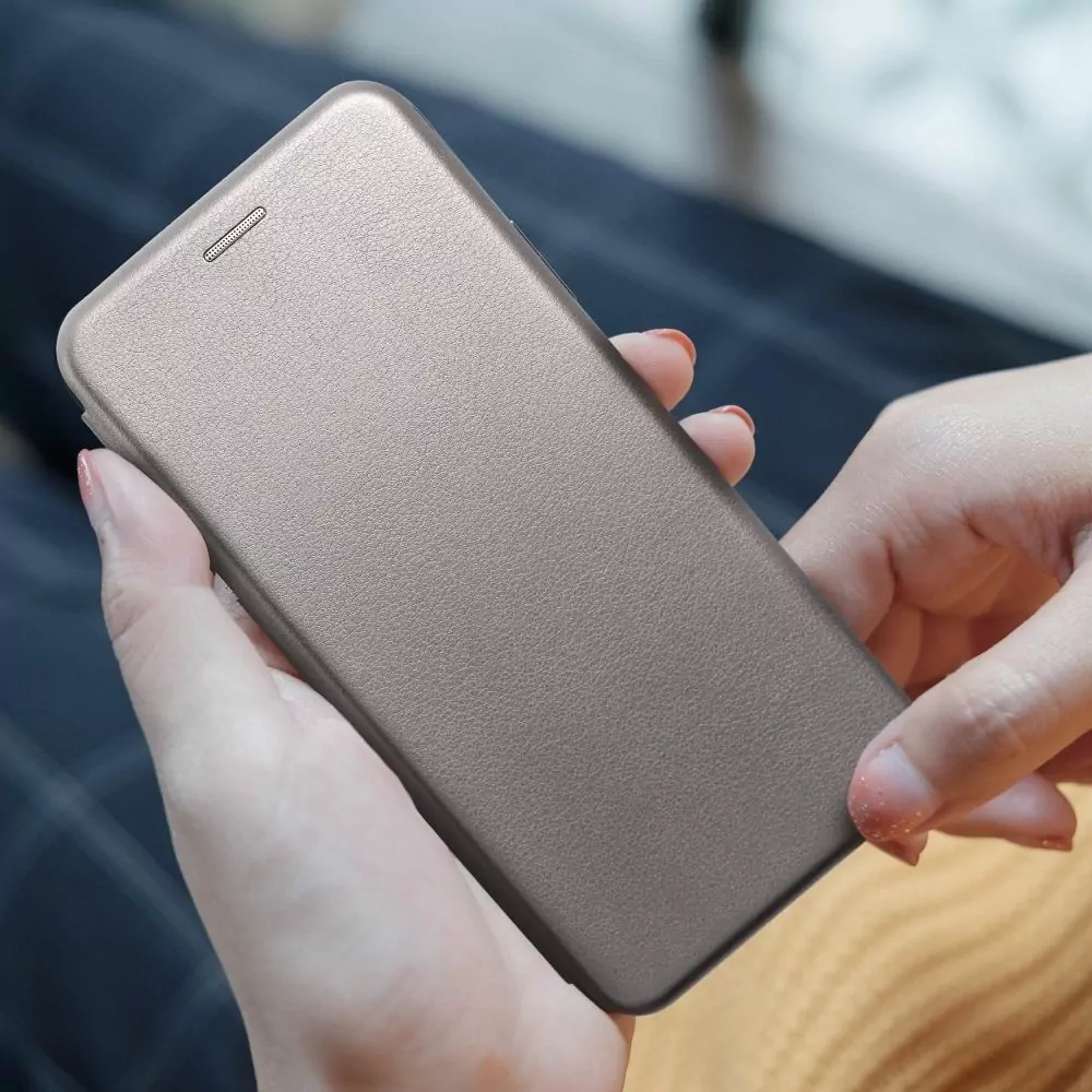 Otevírací flipové pouzdro Coolcase Elegance na mobil Samsung Galaxy A25 5G šedé