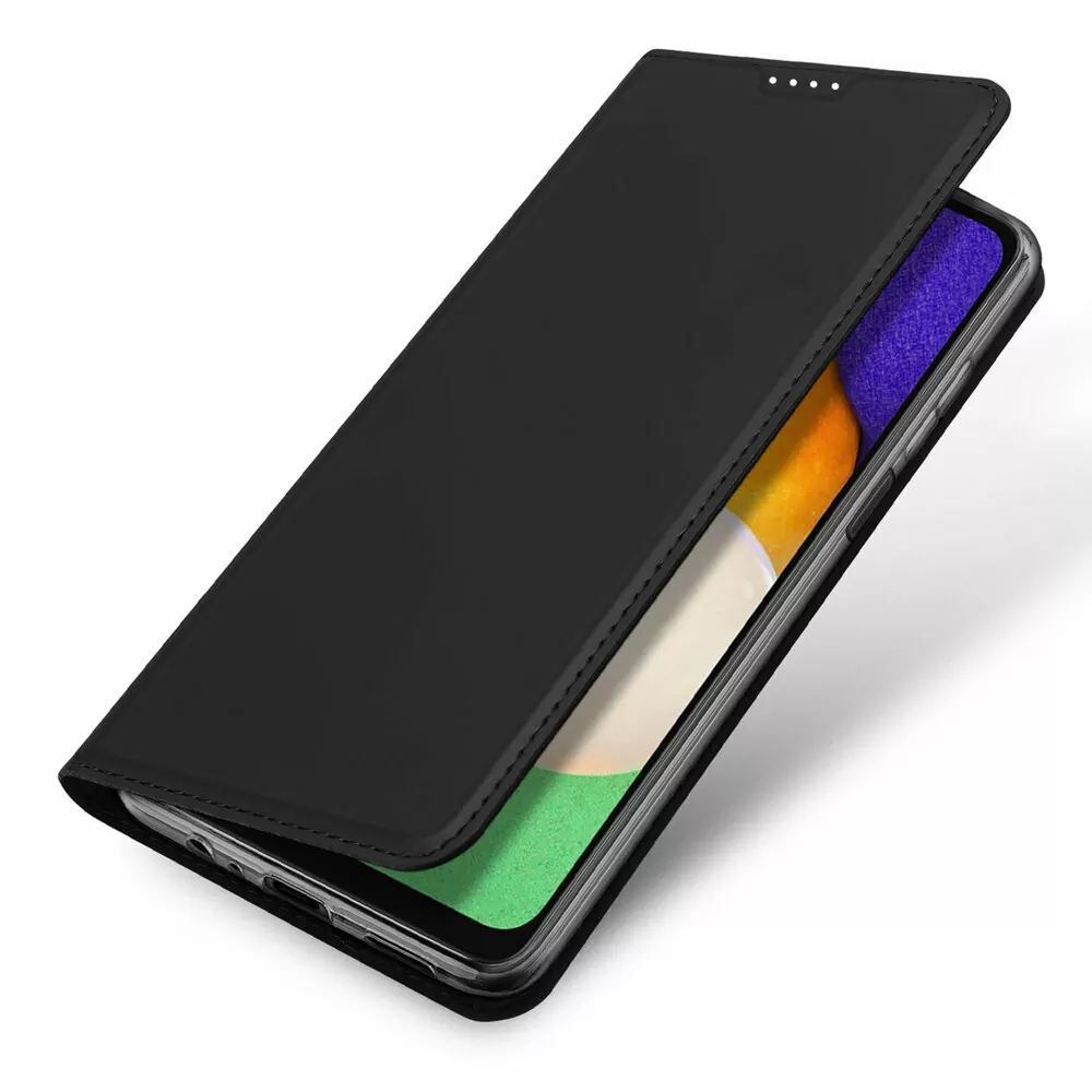 Prémiové flipové pouzdro DUX DUCIS SKIN na mobil Samsung Galaxy A25 5G černé