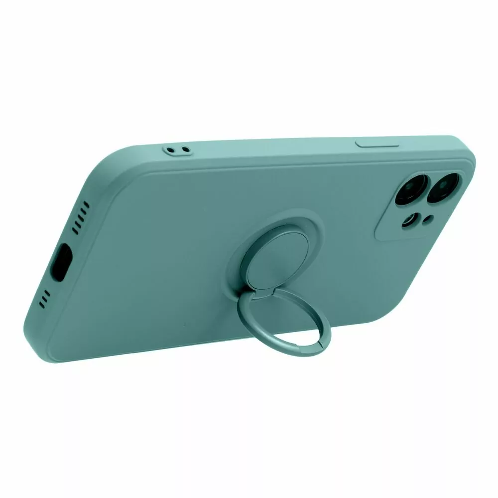 Silikonové pouzdro Forcell RING CASE na mobil Samsung Galaxy A25 5G zelené