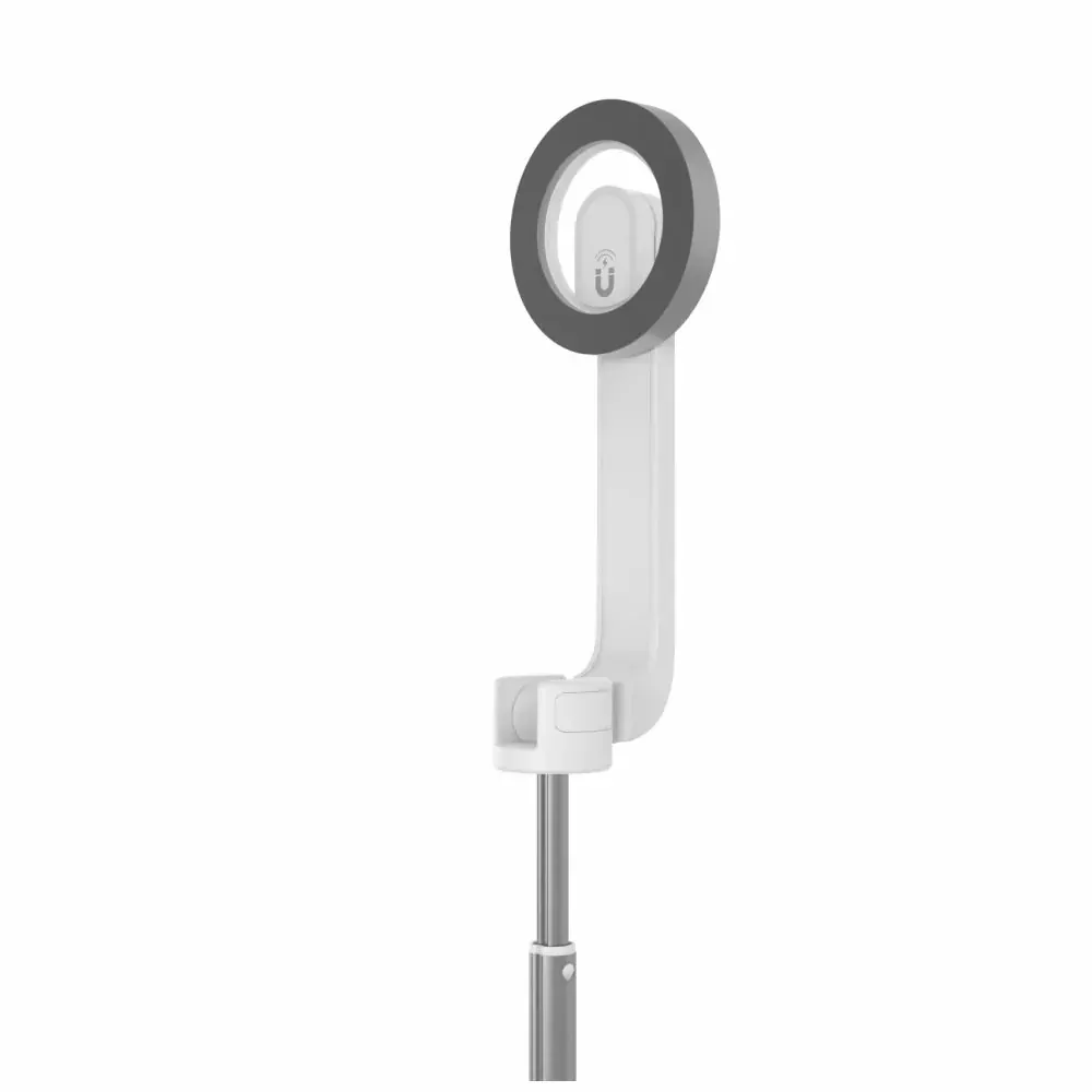 MagSafe selfie tyč s bluetooth ovladáním FIXED MagSnap s tripodem pro mobily iPhone, bílá
