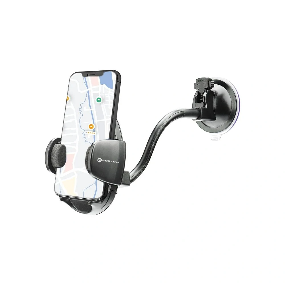 Univerzální držák do auta Forcell FORCELL OVAL na sklo i do mřížky pro mobily (rameno 27cm)