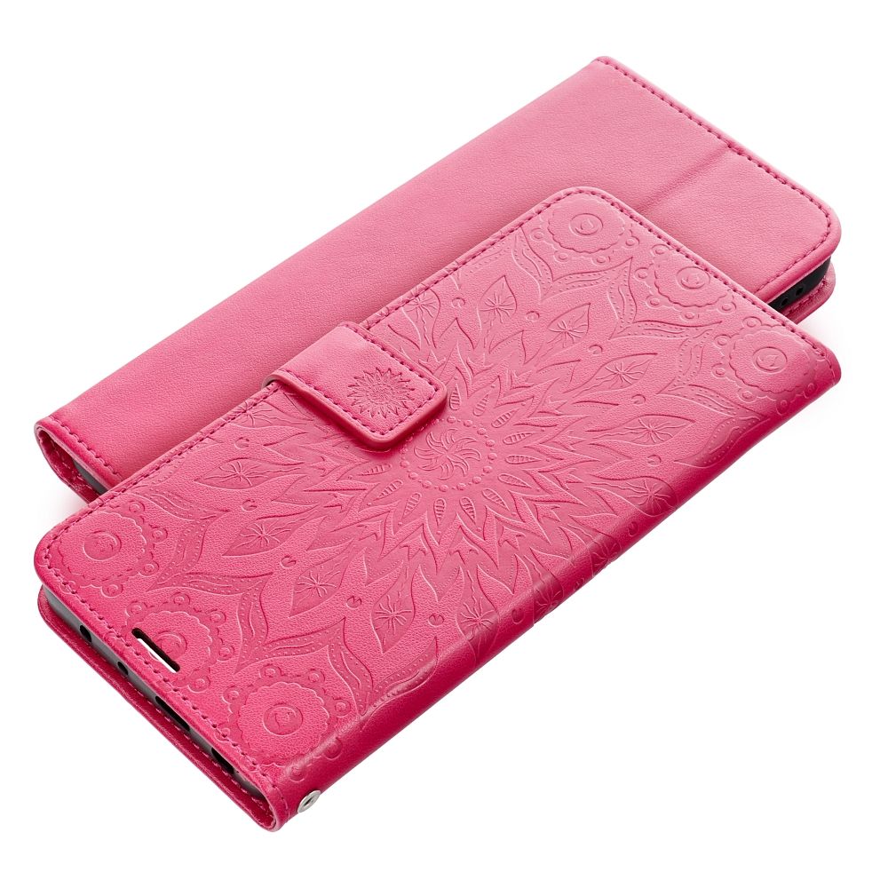 Knížkové flip pouzdro Coolcase Mezzo na mobil Xiaomi Redmi Note 13 4G - Magenta mandala