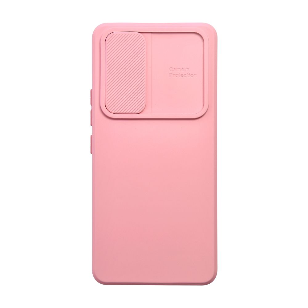 Silikonové pouzdro SLIDE Case s krytkou fotoaparátu - Samsung Galaxy A35 5G Růžové