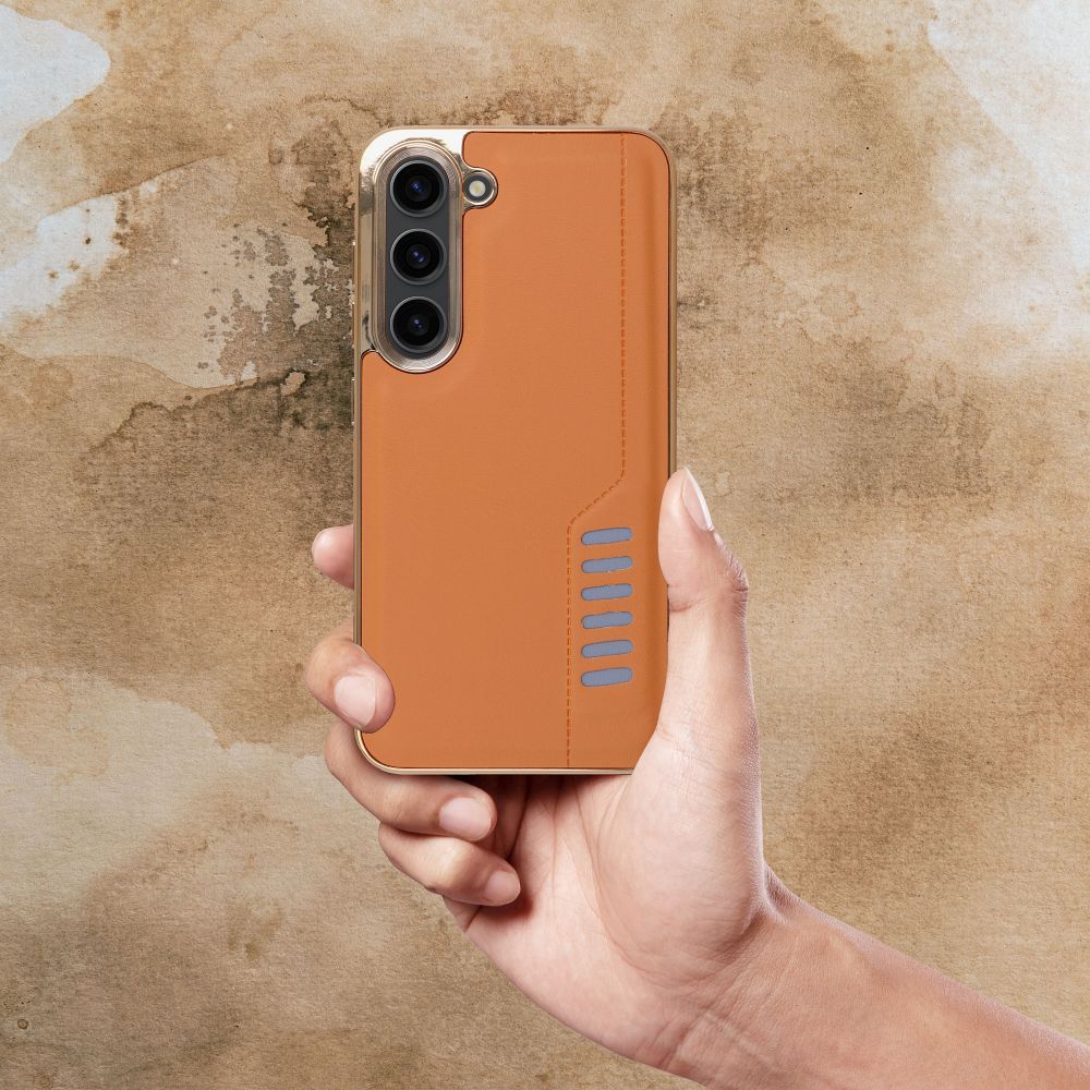 Silikonové pouzdro Coolcase Milano - Samsung Galaxy A05s Hnědé