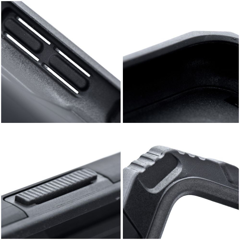 Hybridní pouzdro Coolcase Nitro - Samsung Galaxy A55 5G černé odolné se stojánkem