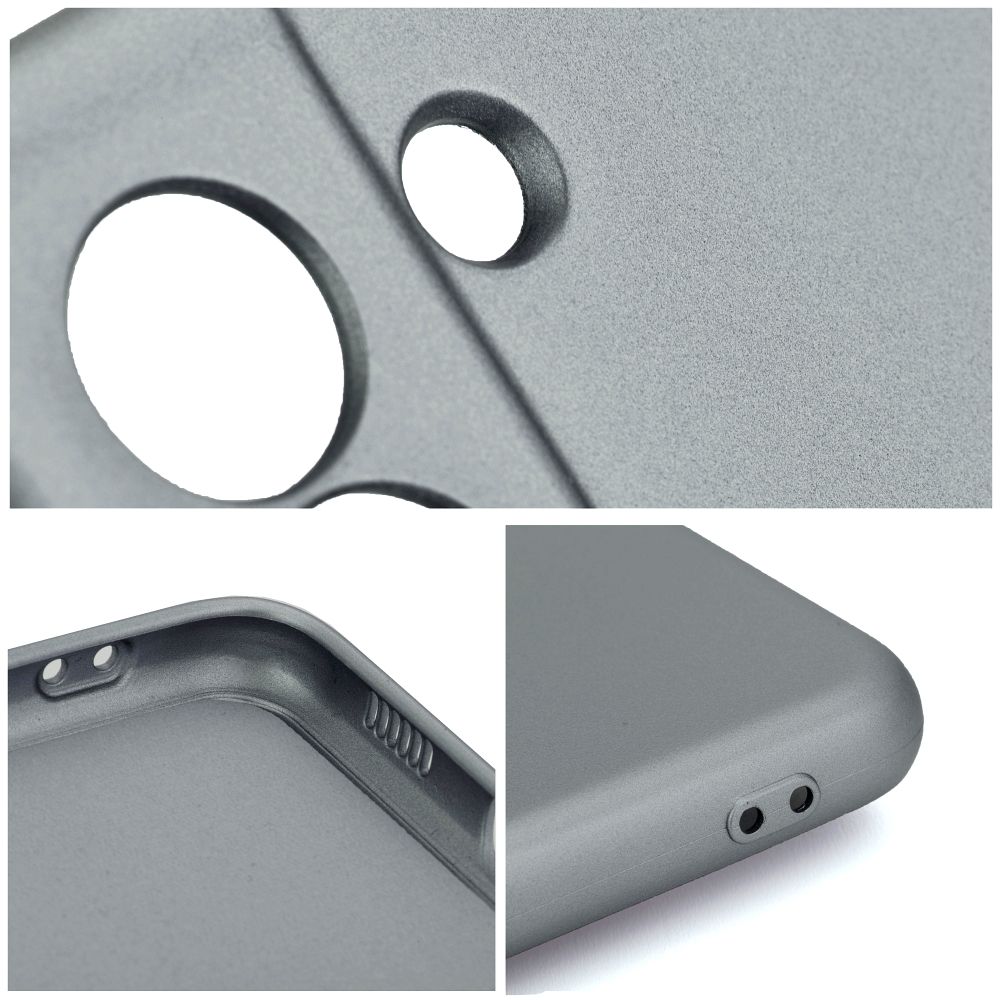 Silikonové pouzdro METALLIC - Samsung Galaxy A25 5G Šedé