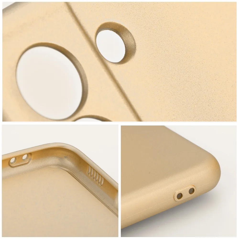 Silikonové pouzdro METALLIC pro Samsung Galaxy A35 5G - Zlatavé
