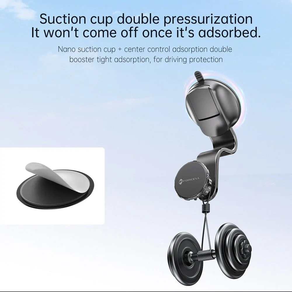 Magnetický držák do auta FORCELL F-Grip MagFlex na sklo / palubní desku / do mřížky pro mobil