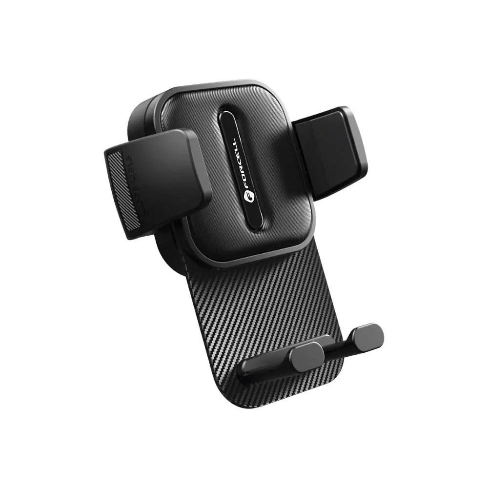 Držák do auta FORCELL F-Grip GuardianAV s uchycením do mřížky klimatizace - černý